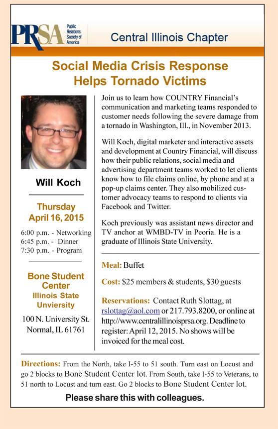 April 2015 Event Notice